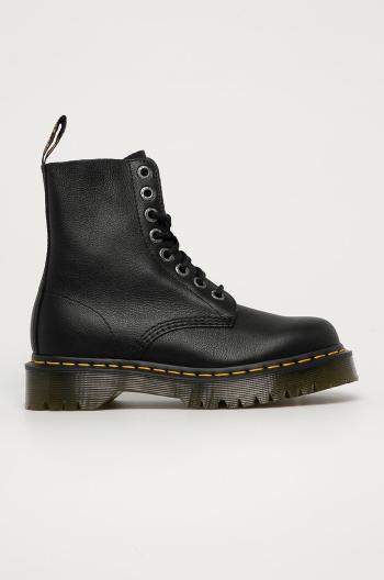 Kožené workery Dr. Martens 1460 Pascal Bex Pisa dámske, čierna farba, na plochom podpätku, 26206001