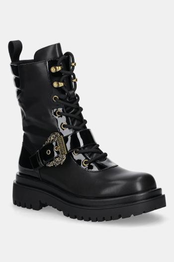 Workery Versace Jeans Couture čierna farba, na platforme, 79VA3S67 71570 899