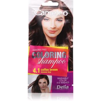 Delia Cosmetics Cameleo Coloring Shampoo tónovací šampón na vlasy odtieň 4.1 Coffee Brown 40 ml