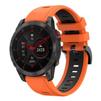 DOUBLE - COLOR RUBBER Remienok pre Garmin Epix Gen 2 (2. generácia) oranžový