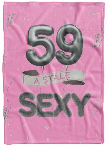 Deka Stále sexy – Ružová (vek: 59, Podšitie baránkom: NE)