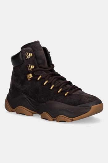 Semišové topánky Michael Kors Atlas hnedá farba, 42F5ATFB5S.251