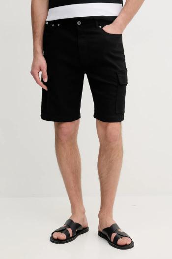 Šortky Pepe Jeans GYMDIGO FIVE POCKETS CARGO SHORT pánske, čierna farba, PM801177