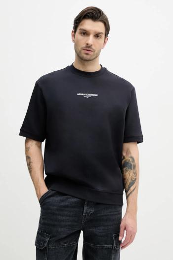 Tričko Armani Exchange pánske, tmavomodrá farba, s potlačou, XM000290 AF10818