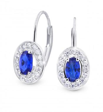 Cutie Jewellery Pôvabné náušnice s trblietavými zirkónmi Z8049-55-X-2 modrá