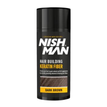 Nishman Hair Building Keratin ﻿Fiber tmavo hnedé vlasové vlákna 21 g