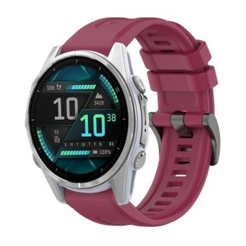 SILICONE Vymeniteľný remienok pre Garmin Fenix 8 43mm bordový