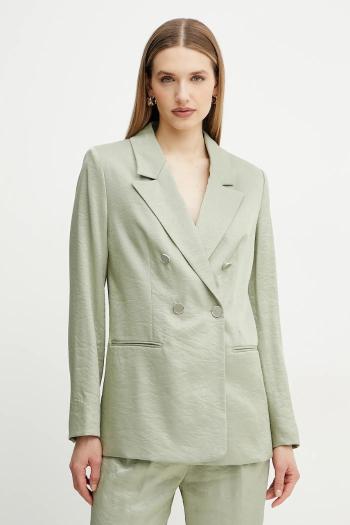 Sako Guess CAMILLE zelená farba, dvojradové, jednofarebné, W5GN63 WH5F0