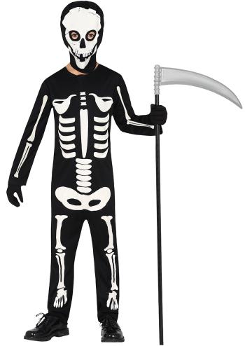 Gyermek jelmez kapucnival - Csontváz Méret - gyermek: 5 - 6 rokov