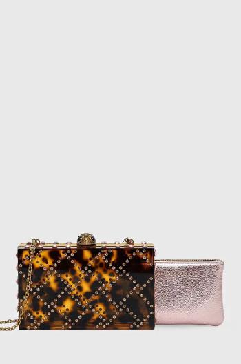 Listová kabelka Kurt Geiger London QUILT BOX CLUTCH hnedá farba, 2032635999