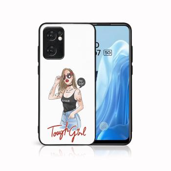 MY ART Ochranný obal Oppo Reno7 5G TOUGH GIRL (131)