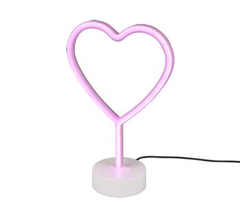 LED stolová lampa Reality Heart biela R55210101