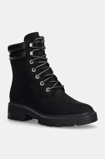 Workery Timberland Cortina Valley dámske, čierna farba, na platforme, TB1A5NBY0151