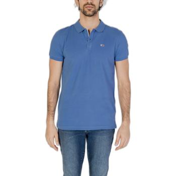 Tommy Hilfiger  SLIM PLACKET DM0DM18312  Polokošele s krátkym rukávom Modrá