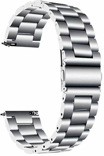 4wrist Oceľový remienok – Strieborný 20 mm