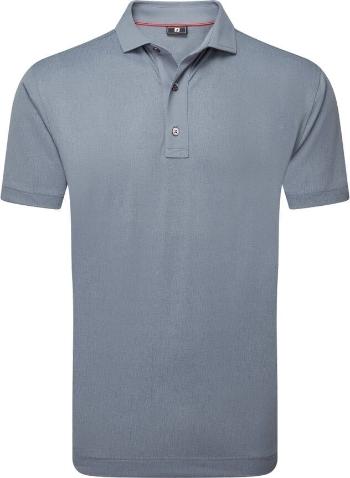 Footjoy Etched Texture Print Lisle Mens Flint M Polo košeľa