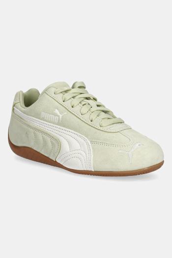 Semišové tenisky Puma Speedcat OG zelená farba, 398846