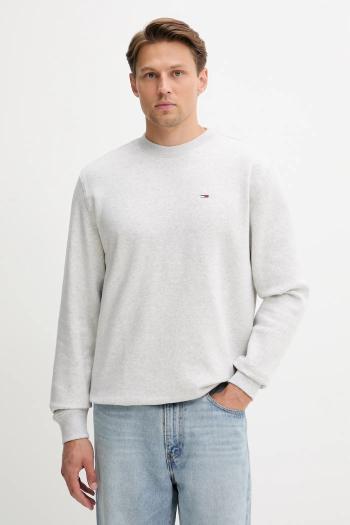 Mikina Tommy Jeans béžová farba, jednofarebná, DM0DM20741