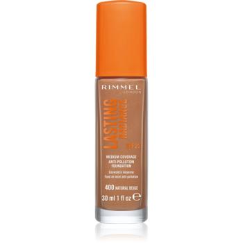 Rimmel Lasting Radiance rozjasňujúci make-up SPF 25 odtieň 400 Natural Beige 30 ml