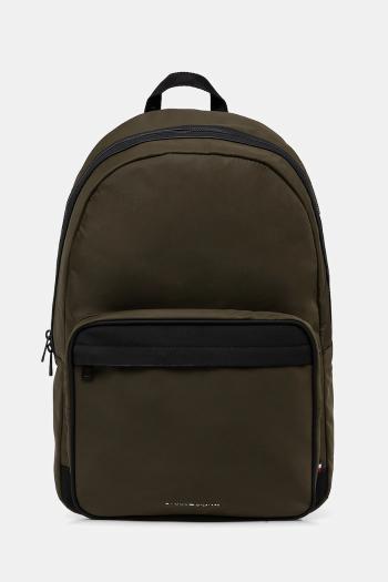 Ruksak Tommy Hilfiger pánsky, zelená farba, veľký, jednofarebný, AM0AM13184