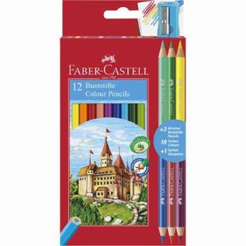 FABER-CASTELL Színes ceruza készlet, hatszögletű, FABER-CASTELL,...