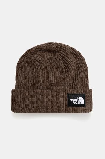 Čiapka The North Face Salty Lined Beanie zelená farba, NF0A3FJW1OI1