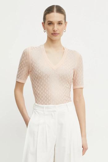 Tričko Marciano Guess ARIA dámske, oranžová farba, 5RGP22 6311A