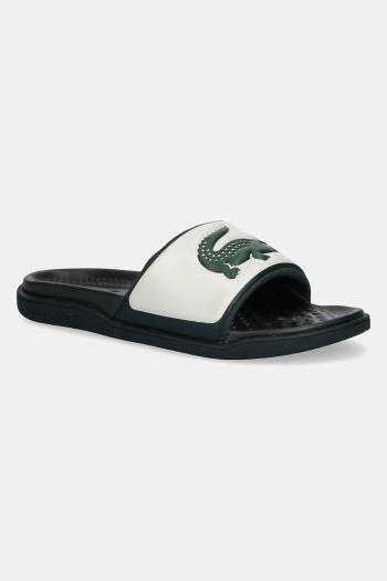 Šľapky Lacoste SERVE SLIDE DUAL zelená farba, 49CMA0040