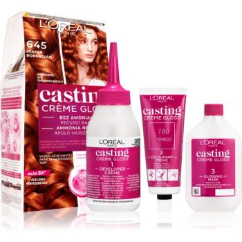 L’Oréal Paris Casting Creme Gloss farba na vlasy odtieň 645 Jantar 1 ks