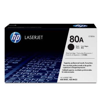 HP originál toner CF280A, black, 2560str., HP 80A, HP LaserJet Pro 400 M425, LJ Pro 400 M401, 850g, O, čierna