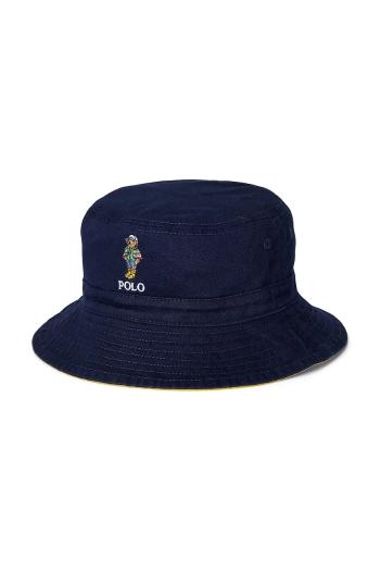 Detský bavlnený klobúk Polo Ralph Lauren tmavomodrá farba, bavlnený, 322958984001