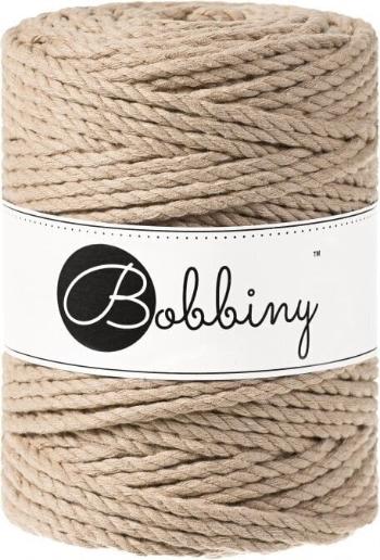 Bobbiny 3PLY Macrame Rope 5 mm 100 m Sand Špagát