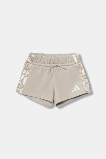 Detské krátke nohavice adidas béžová farba, nastaviteľný pás KC5474