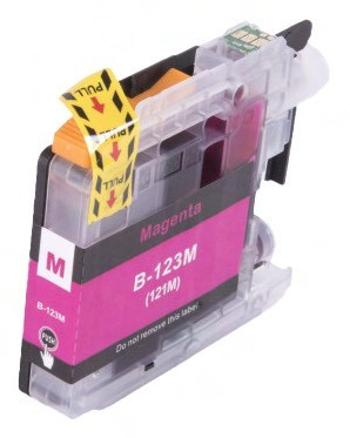 BROTHER LC-123 - kompatibilná cartridge, purpurová, 600 strán