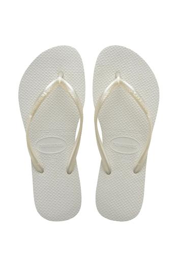 Detské žabky Havaianas SLIM biela farba, 4000030