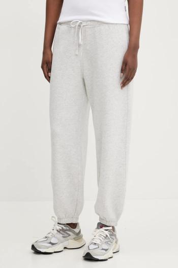 Tepláky Hollister Co. dámske, šedá farba, melanžové, KI347-5006