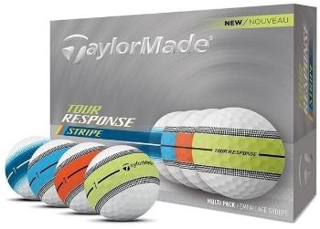 TaylorMade Tour Response Stripe Neon Multicolour Golfové lopty