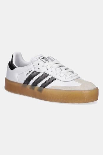 Nubukové tenisky adidas Originals Sambae biela farba, JS3942