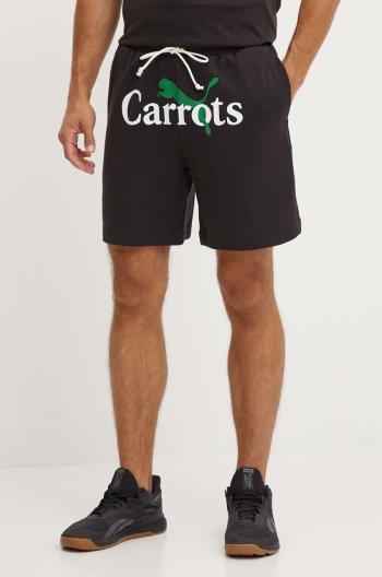 Šortky Puma PUMA X CARROTS Shorts pánske, čierna farba, 627447