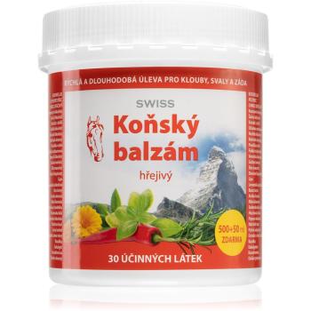 Swiss Konský balzam Teplý gél s hrejivým účinkom 550 ml