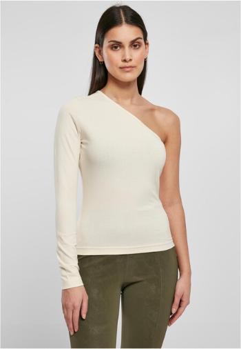 Urban Classics Ladies Asymmetric Longsleeve whitesand - XL