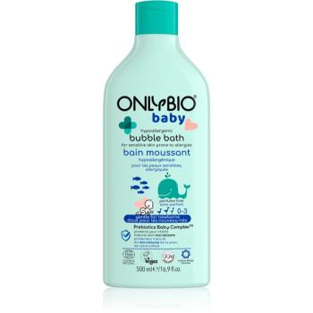 OnlyBio Baby Hypoallergenic pena do kúpeľa pre citlivú a alergickú pleť pre deti od narodenia 500 ml