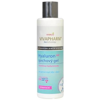 VIVACO Vivapharm Sprchový gél s kyselinou hyalurónovou na umývanie tela a vlasov 200 ml (8595635216862)