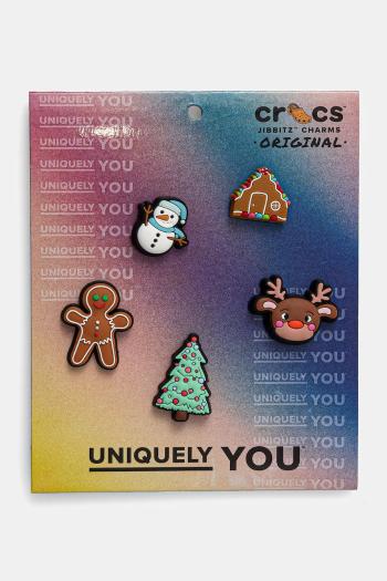 Odznaky na topánky Crocs Cutie Christmas 5 Pack 5-pak hnedá farba, 10014336