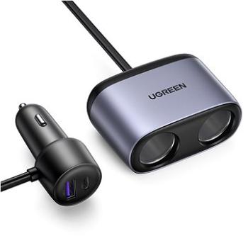 UGREEN A+C Car Charger with Dual Expansion Ports (30886)