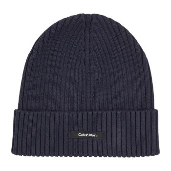 Calvin Klein Jeans  CLASSIC COTTON RIB BEANIE K50K512362  Čiapky Modrá