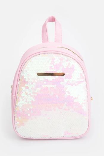 Detský ruksak Coccodrillo ružová farba, malý, s nášivkou, ACCESSORIES