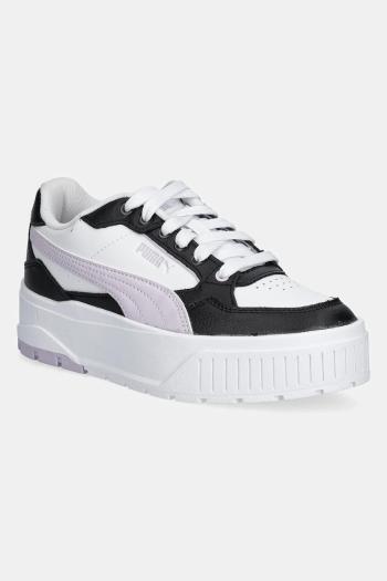 Kožené tenisky Puma SPORTY STREET dámske, fialová farba, 397461