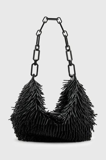 Kabelka AllSaints MADEA CHAIN čierna farba, W399XB