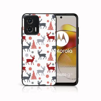 MY ART Kryt s vianočným dizajnom Motorola Moto G73 5G DEER (068)